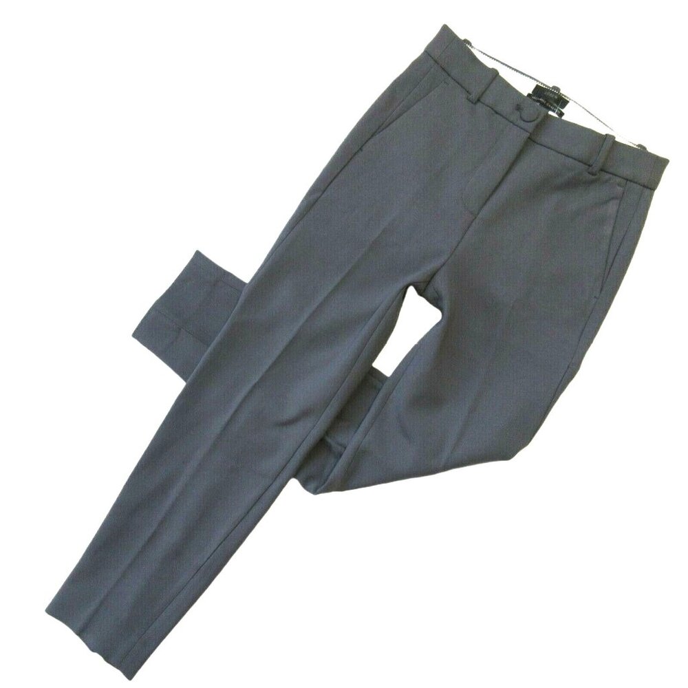 NWT J.Crew 365 High Rise Cameron Graphic Charcoal Four Season Stretch Pants 8P